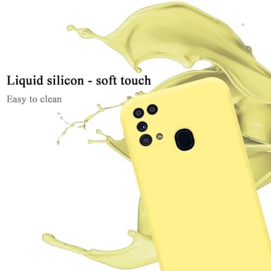 Samsung Galaxy M31 silikondeksel case (gul)