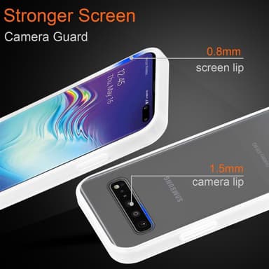 Samsung Galaxy S10 4G Deksel Case Cover (gjennomsiktig)