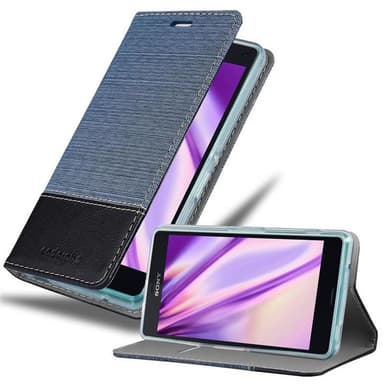 Sony Xperia Z3 COMPACT lommebokdeksel etui (blå)
