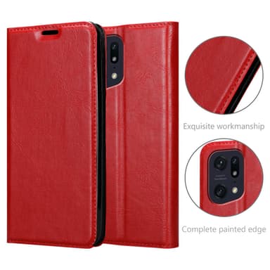 Oppo FIND X5 PRO lommebokdeksel case (rød)