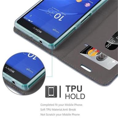 Sony Xperia Z3 COMPACT lommebokdeksel etui (blå)