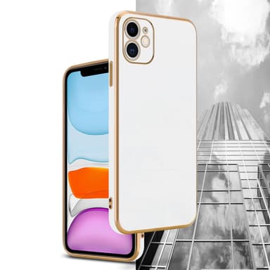 iPhone 11 silikondeksel case (hvit)