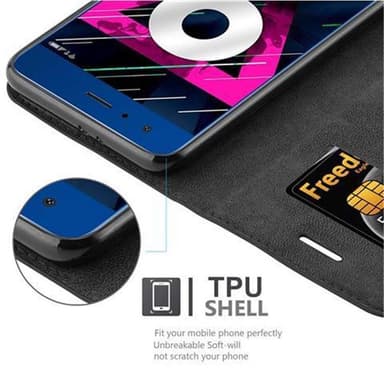 Honor 9 lommebokdeksel case (svart)