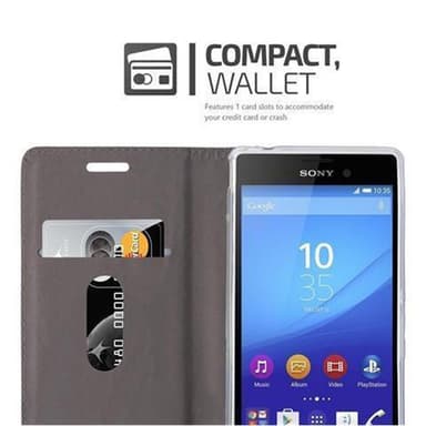 Sony Xperia M4 AQUA lommebokdeksel etui (grå)