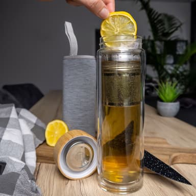 Termosflaske 450 ml Teflaske med infusjonsfilter