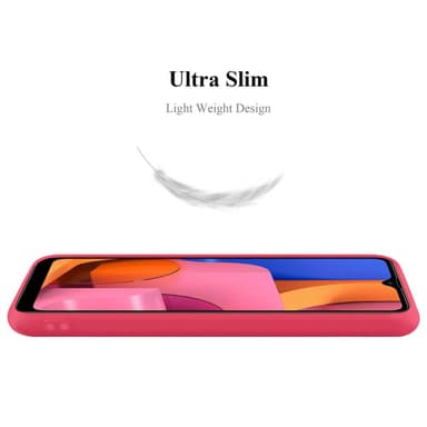 Deksel Samsung Galaxy A20s Silikon cover (rød)