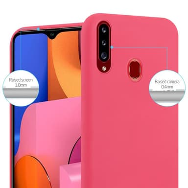 Deksel Samsung Galaxy A20s Silikon cover (rød)