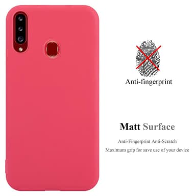 Deksel Samsung Galaxy A20s Silikon cover (rød)