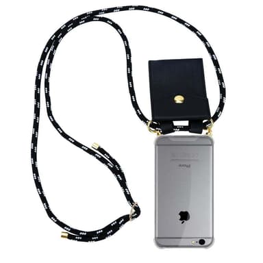 iPhone 6 / 6S Deksel med Halskjede (svart)