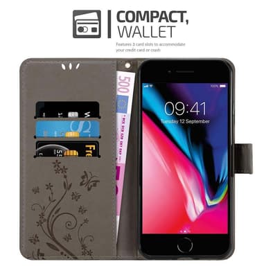 iPhone 7 / 7S / 8 / SE 2020 lommebokdeksel Blomster