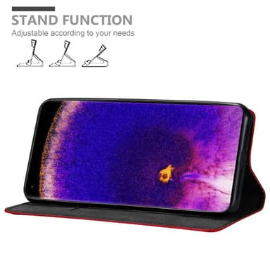 Oppo FIND X5 PRO lommebokdeksel case (rød)