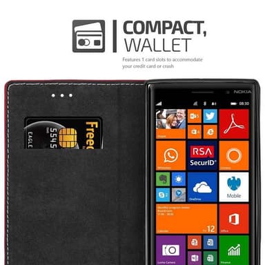 Nokia Lumia 830 Deksel Case Cover (rød)