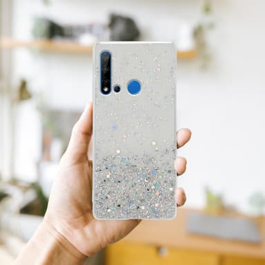 Huawei NOVA 5i / P20 LITE 2019 Silikondeksel Glitter