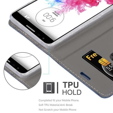 LG G3 MINI / G3 S lommebokdeksel etui (blå)