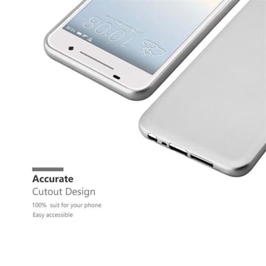Deksel HTC ONE A9 Case Cover (sølv)