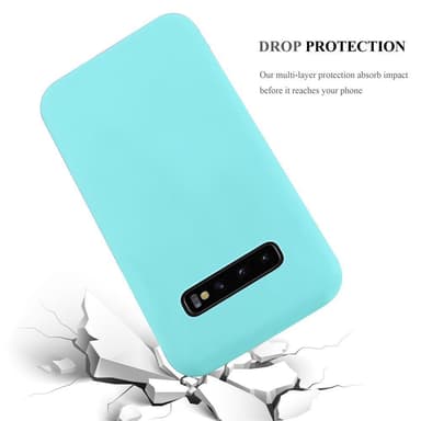 Deksel Samsung Galaxy S10 PLUS Silikon cover (blå)