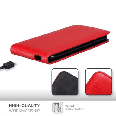 WIKO VIEW GO deksel flip cover (rød)