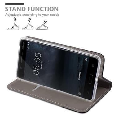 Nokia 5 2017 lommebokdeksel etui (grå)