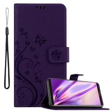 Huawei MATE 10 PRO lommebokdeksel Blomster (lilla)