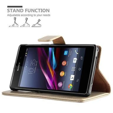 Sony Xperia Z1 lommebokdeksel etui (brun)