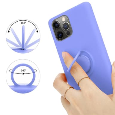Deksel iPhone 13 Ring Case (lilla)