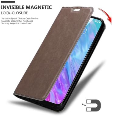 ZTE Blade 10 SMART lommebokdeksel case (brun)