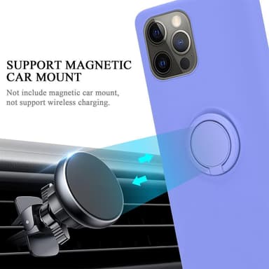 Deksel iPhone 13 Ring Case (lilla)