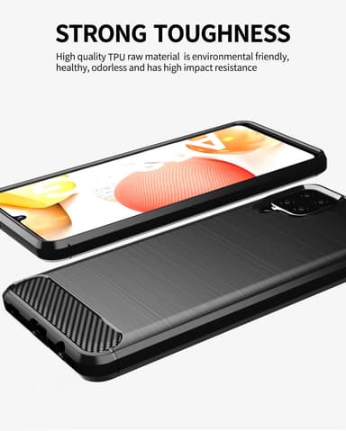 Deksel Samsung Galaxy A12 / M12 ultra slim (svart)