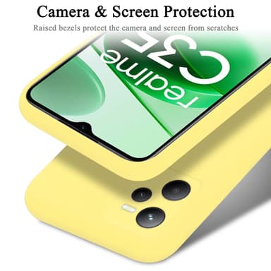 Realme C35 / Narzo 50A PRIME silikondeksel case (gul)