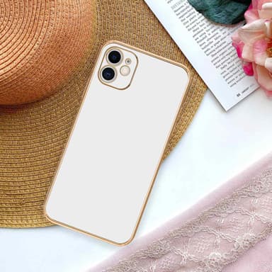 iPhone 11 silikondeksel case (hvit)