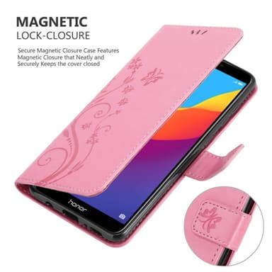 Honor 7C / Huawei Y7 2018 lommebokdeksel Blomster