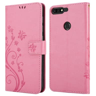 Honor 7C / Huawei Y7 2018 lommebokdeksel Blomster