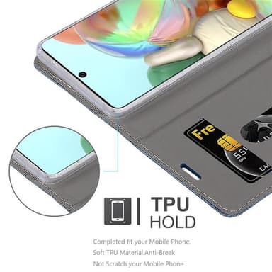Samsung Galaxy A71 5G lommebokdeksel etui (blå)