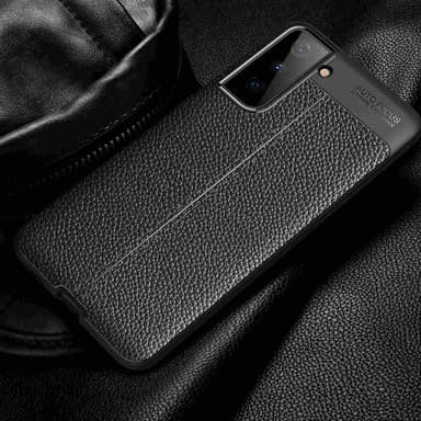 Samsung Galaxy S21 PLUS Deksel Kunstskinn (svart)
