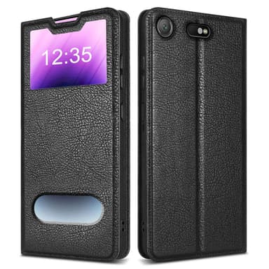 Sony Xperia XZ1 COMPACT lommebokdeksel cover (svart)