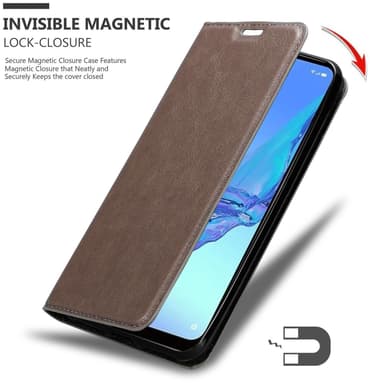 Oppo A53 lommebokdeksel case (brun)