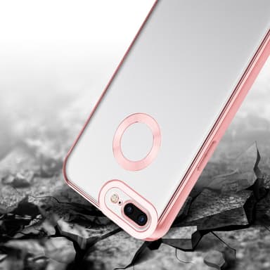 iPhone 7 PLUS / 7S PLUS / 8 PLUS silikondeksel Krom
