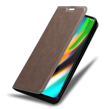 Motorola MOTO G9 PLUS lommebokdeksel case (brun)