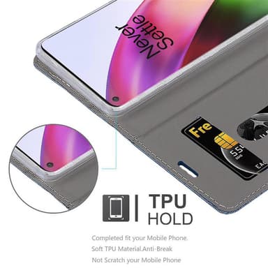 OnePlus 8 lommebokdeksel etui (blå)