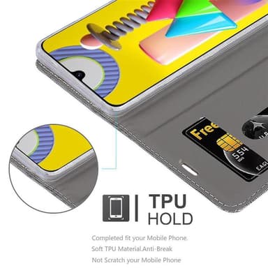 Samsung Galaxy M31 lommebokdeksel etui (grå)