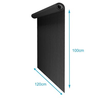 Fluenett Insektnett Vindusdør Glassfiber 120 cm (svart)