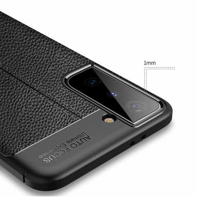 Samsung Galaxy S21 PLUS Deksel Kunstskinn (svart)
