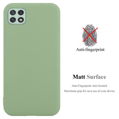 Deksel Samsung Galaxy A22 5G Silikon cover (grønn)