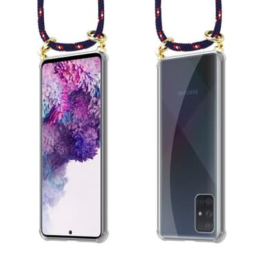 Samsung Galaxy A51 4G / M40s Deksel med Halskjede (blå)
