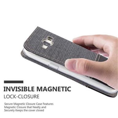 Samsung Galaxy J1 2015 lommebokdeksel etui (grå)