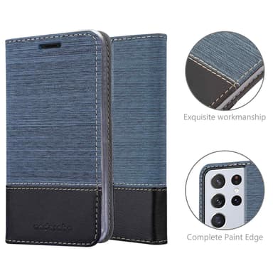 Samsung Galaxy S22 ULTRA lommebokdeksel etui (blå)