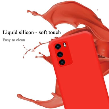 Huawei P40 silikondeksel case (rød)