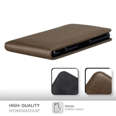 Sony Xperia Z3 deksel flip cover (brun)