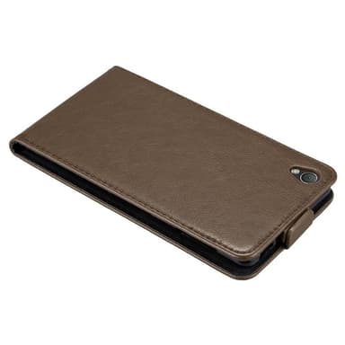 Sony Xperia Z3 deksel flip cover (brun)