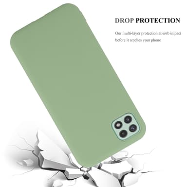 Deksel Samsung Galaxy A22 5G Silikon cover (grønn)